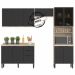 Cozinha Modulada 4 Peças FI0002 Avena Grafito Demobile