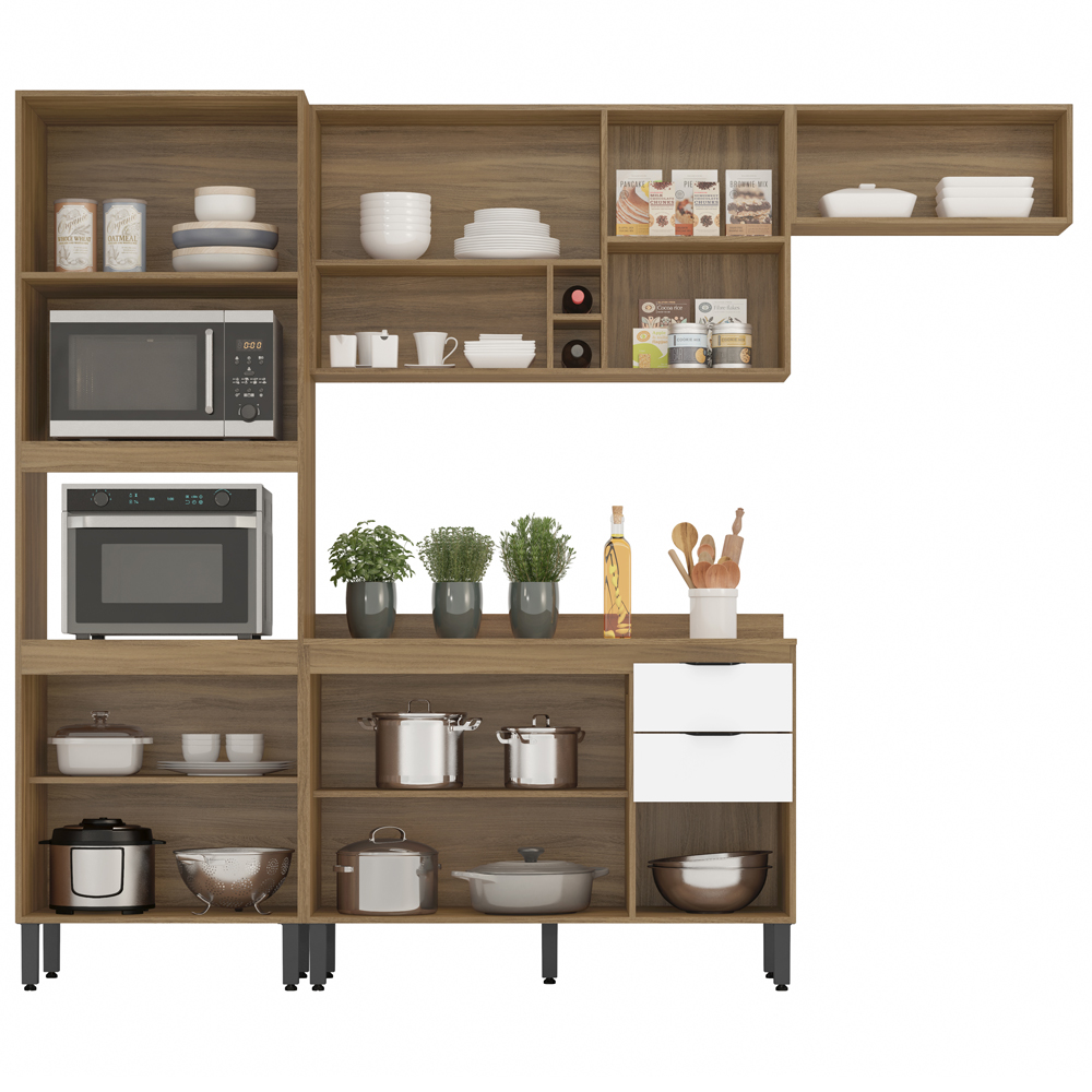 Cozinha Modulada 4 Peças FI0003 Amendola Branco Demobile