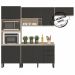 Cozinha Modulada 4 Peças FI0003 Avena Grafito Demobile