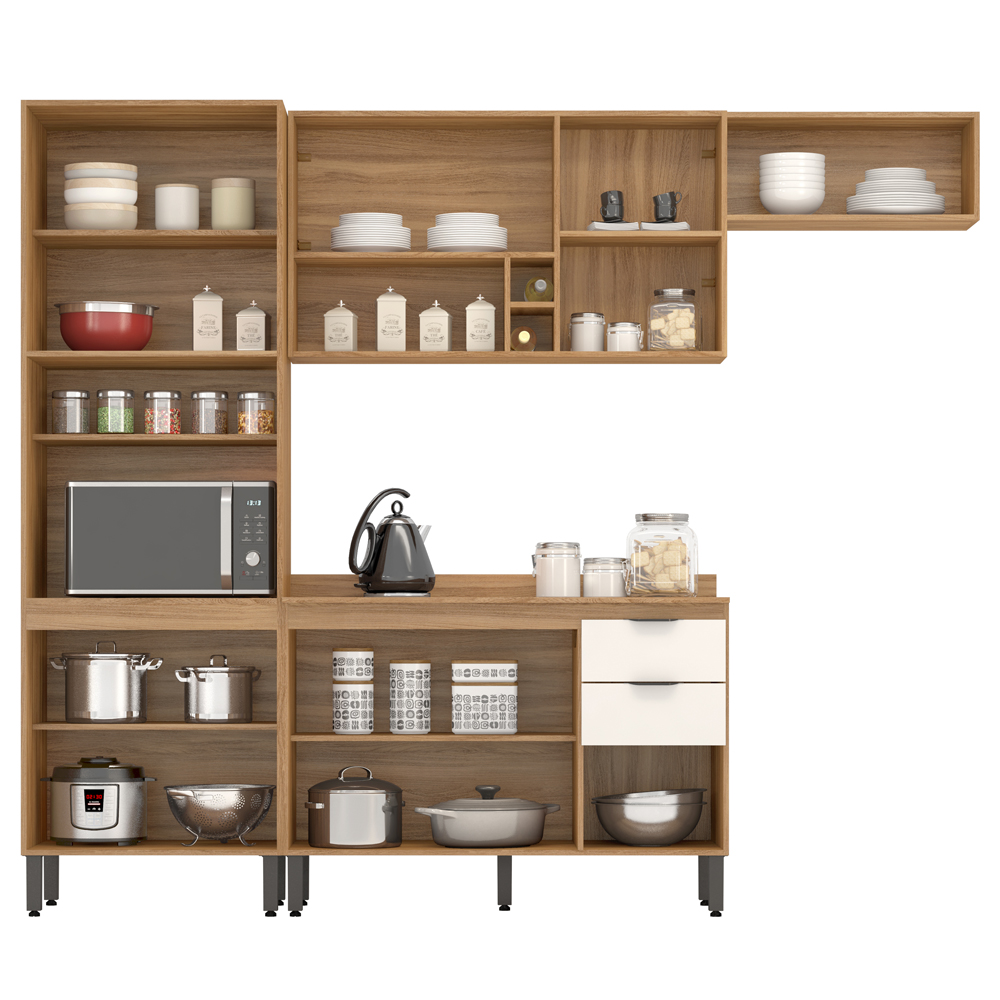 Cozinha Modulada 4 Peças FI0006 Amendola Branco Demobile