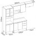 Cozinha Modulada 4 Peças FI0006 Amendola Branco Demobile