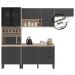 Cozinha Modulada 4 Peças FI0006 Avena Grafito Demobile