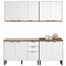 Cozinha Modulada 4 Peças FI0008 Amendola Branco Demobile