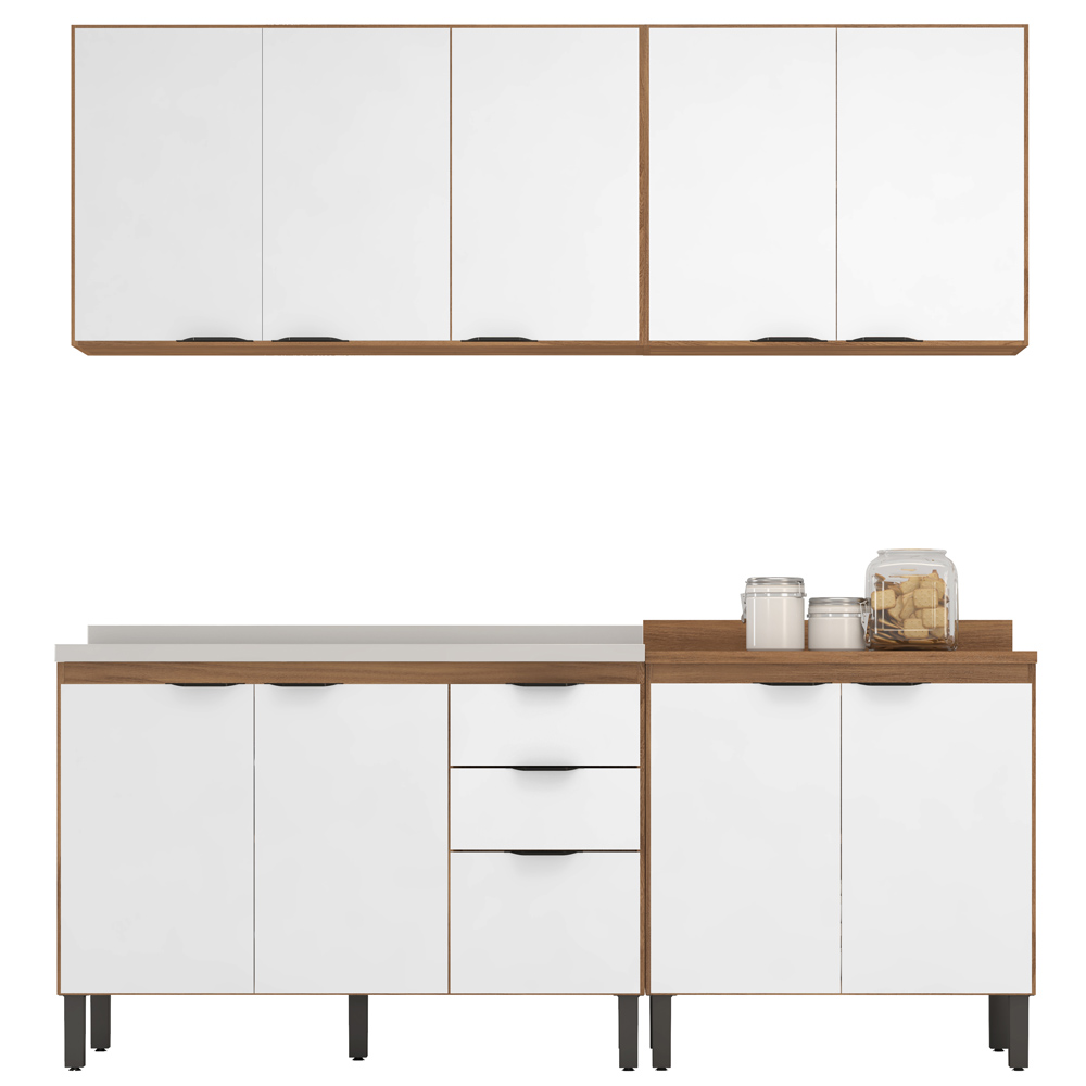 Cozinha Modulada 4 Peças FI0008 Amendola Branco Demobile
