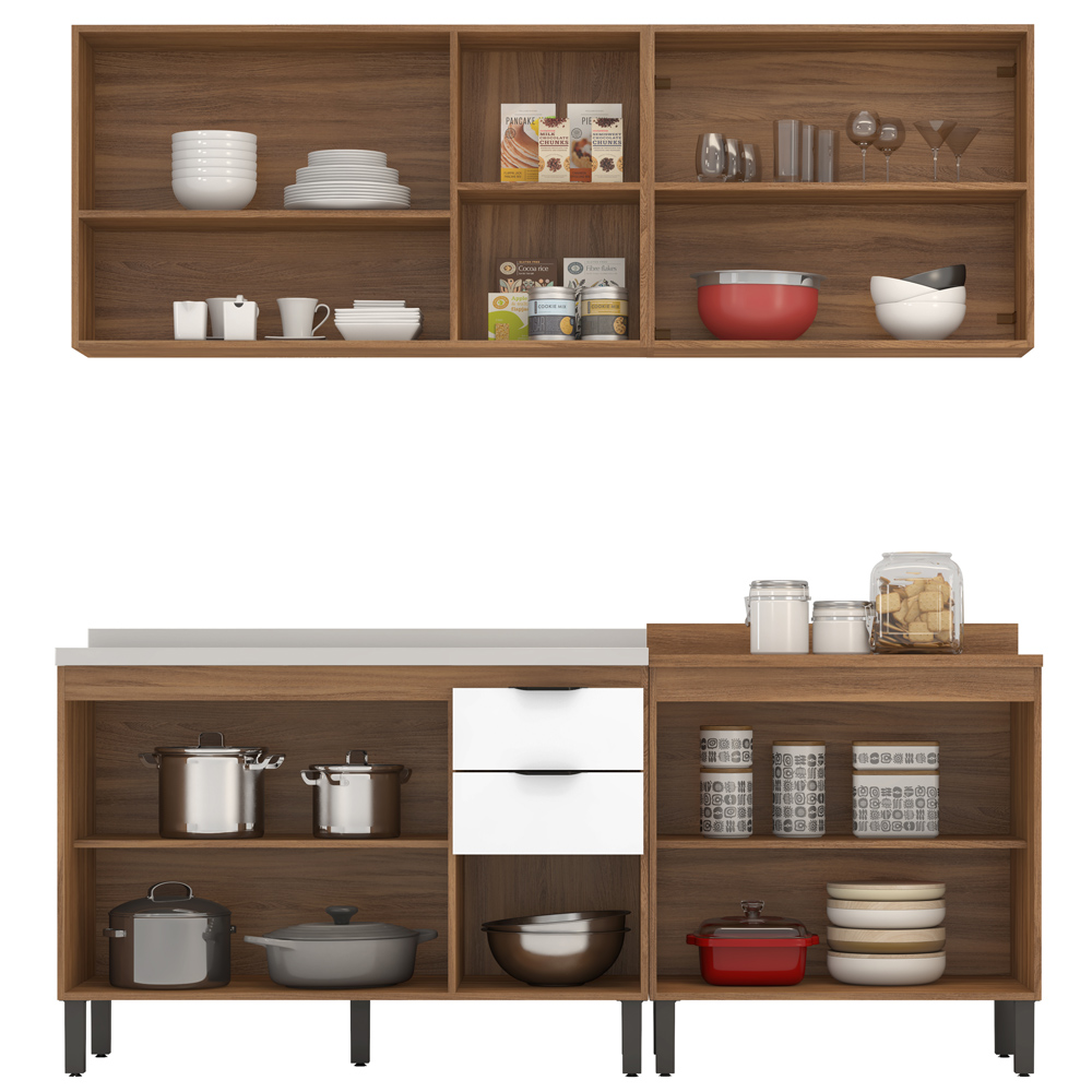 Cozinha Modulada 4 Peças FI0008 Amendola Branco Demobile
