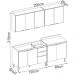Cozinha Modulada 4 Peças FI0008 Amendola Branco Demobile