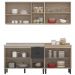 Cozinha Modulada 4 Peças FI0008 Avena Grafito Demobile
