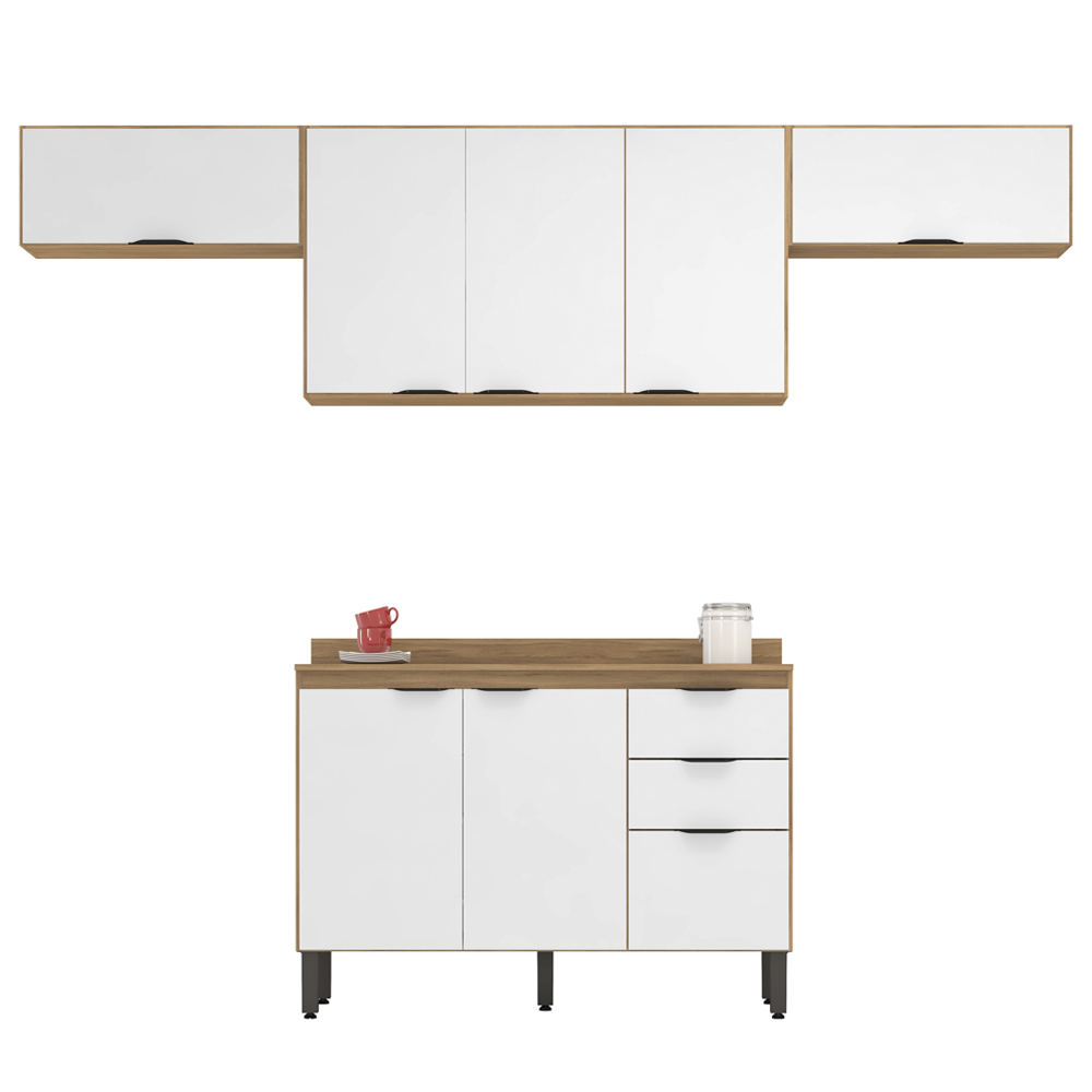Cozinha Modulada 4 Peças FRCZ3 Amendola Branco Demobile