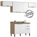 Cozinha Modulada 4 Peças FRCZ3 Amendola Branco Demobile