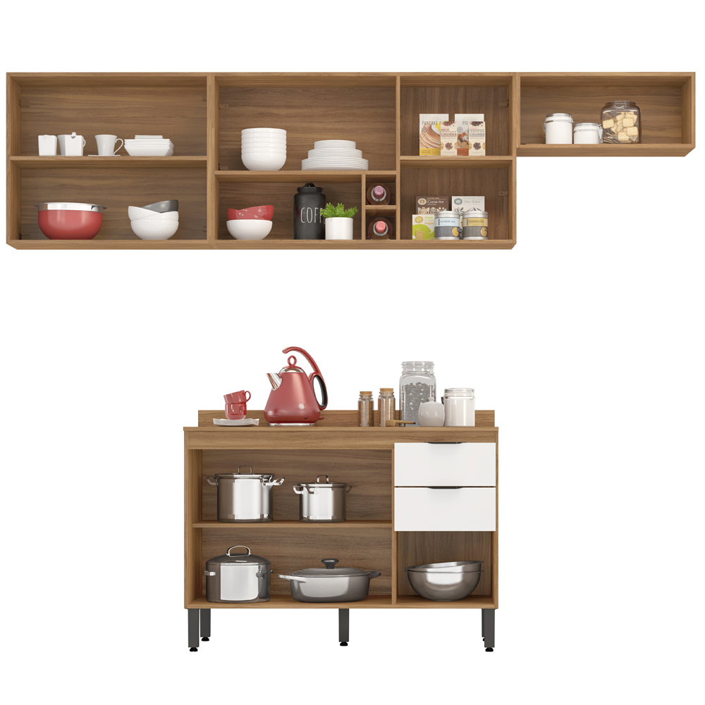 Cozinha Modulada 4 Peças FRCZ4 Amendola Branco Demobile