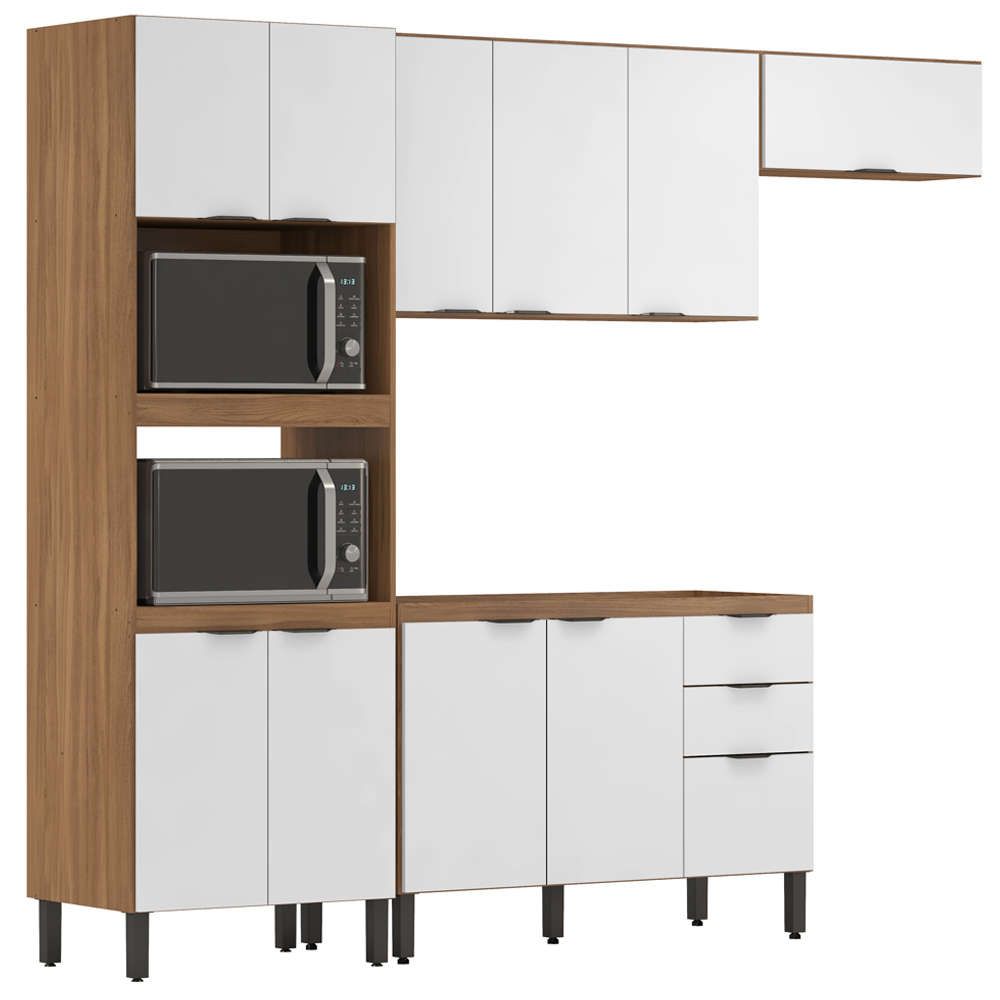Cozinha Modulada 4 Peças FTM004 Amendola Branco Demobile