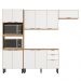Cozinha Modulada 4 Peças FTM004 Amendola Branco Demobile