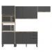 Cozinha Modulada 4 Peças FTM004 Avena Grafito Demobile