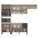 Cozinha Modulada 4 Peças FTM004 Avena Grafito Demobile
