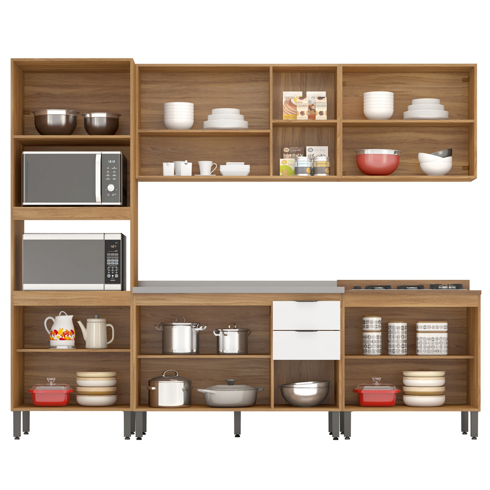 Cozinha Modulada 5 Peças FHR001 Amendola Branco Demobile