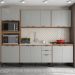 Cozinha Modulada 5 Peças FHR001 Amendola Nude Prime Tx Demobile