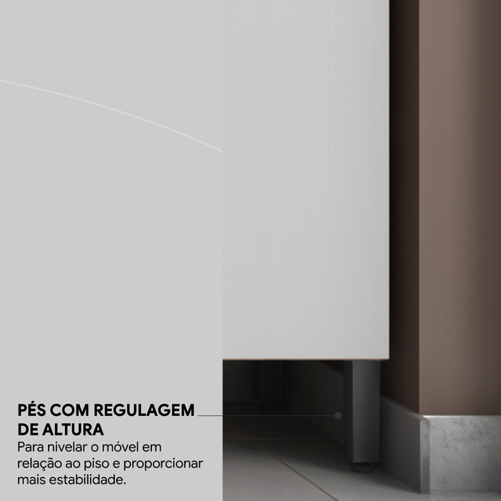 Cozinha Modulada 5 Peças FHR001 Amendola Nude Prime Tx Demobile