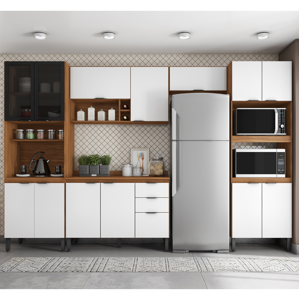 Cozinha Modulada 5 Peças FI0001 Amendola Branco Demobile