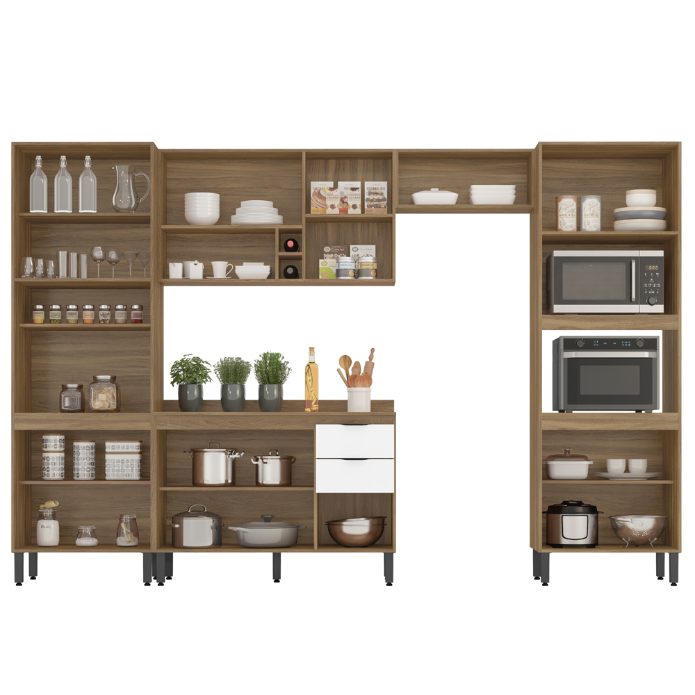 Cozinha Modulada 5 Peças FI0001 Amendola Branco Demobile