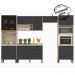 Cozinha Modulada 5 Peças FI0001 Avena Grafito Demobile