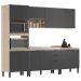Cozinha Modulada 5 Peças FRCZ1 Avena Grafito Demobile