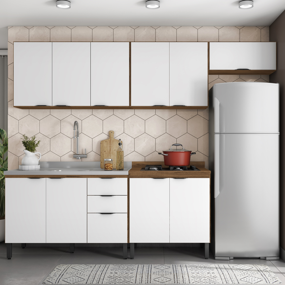 Cozinha Modulada 5 Peças FRCZ6 Amendola Branco Demobile