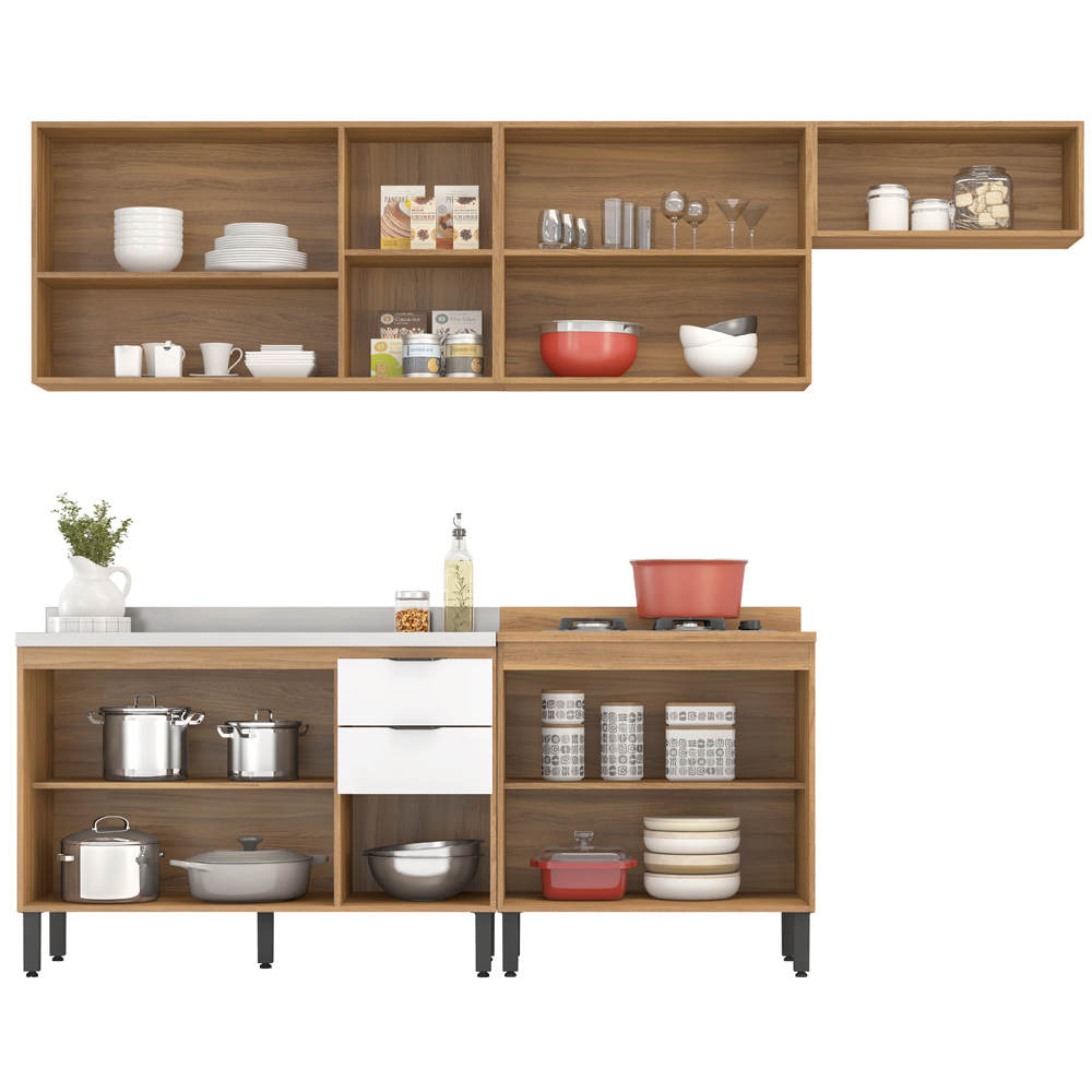 Cozinha Modulada 5 Peças FRCZ6 Amendola Branco Demobile