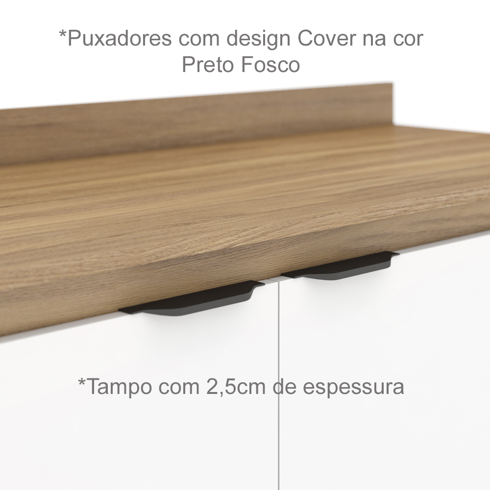 Cozinha Modulada 5 Peças FRCZ6 Amendola Branco Demobile
