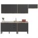 Cozinha Modulada 5 Peças FRCZ6 Avena Grafito Demobile