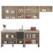 Cozinha Modulada 5 Peças FRCZ6 Avena Grafito Demobile