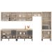 Cozinha Modulada 6 Peças FRCZ2 Avena Grafito Demobile