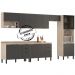 Cozinha Modulada 6 Peças FRCZ2 Avena Grafito Demobile