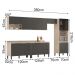 Cozinha Modulada 6 Peças FRCZ2 Avena Grafito Demobile
