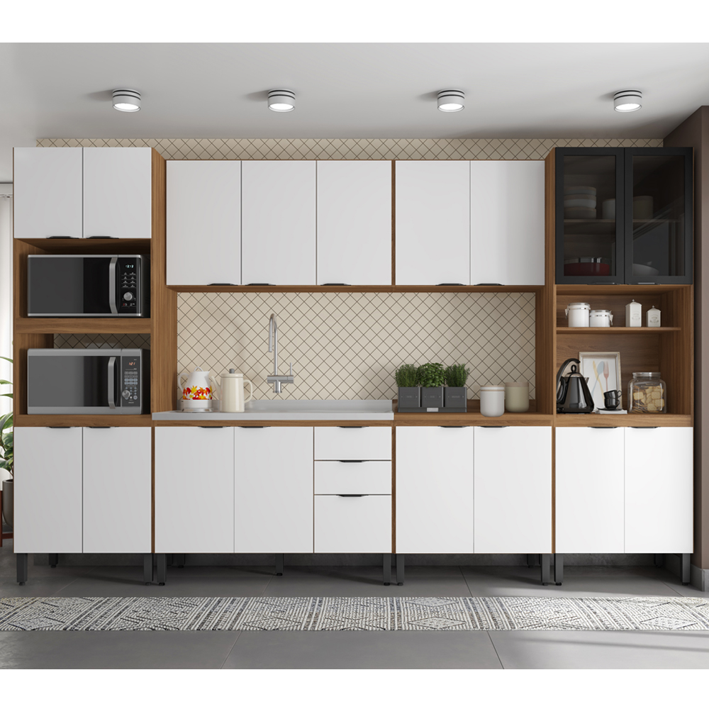 Cozinha Modulada 6 Peças FTM006 Amendola Branco Demobile