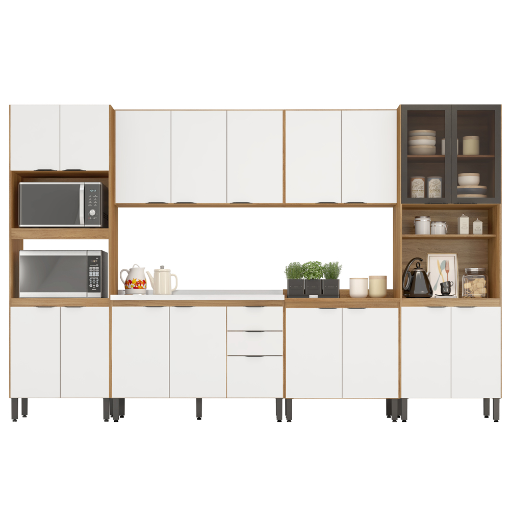 Cozinha Modulada 6 Peças FTM006 Amendola Branco Demobile