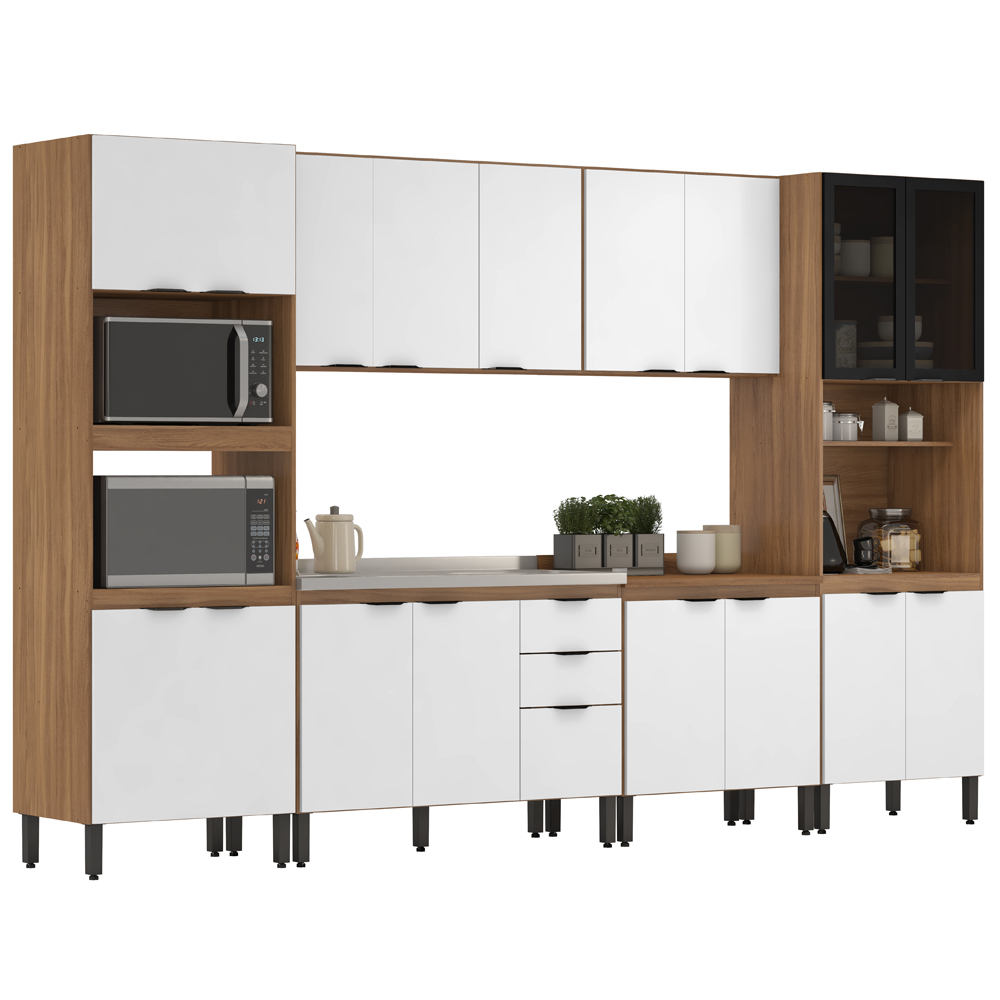 Cozinha Modulada 6 Peças FTM006 Amendola Branco Demobile