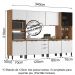 Cozinha Modulada 6 Peças FTM006 Amendola Branco Demobile