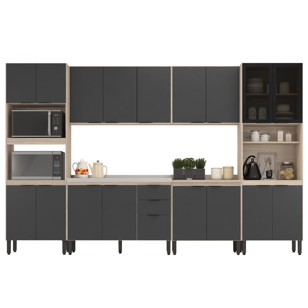 Cozinha Modulada 6 Peças FTM006 Avena Grafito Demobile