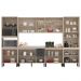 Cozinha Modulada 6 Peças FTM006 Avena Grafito Demobile