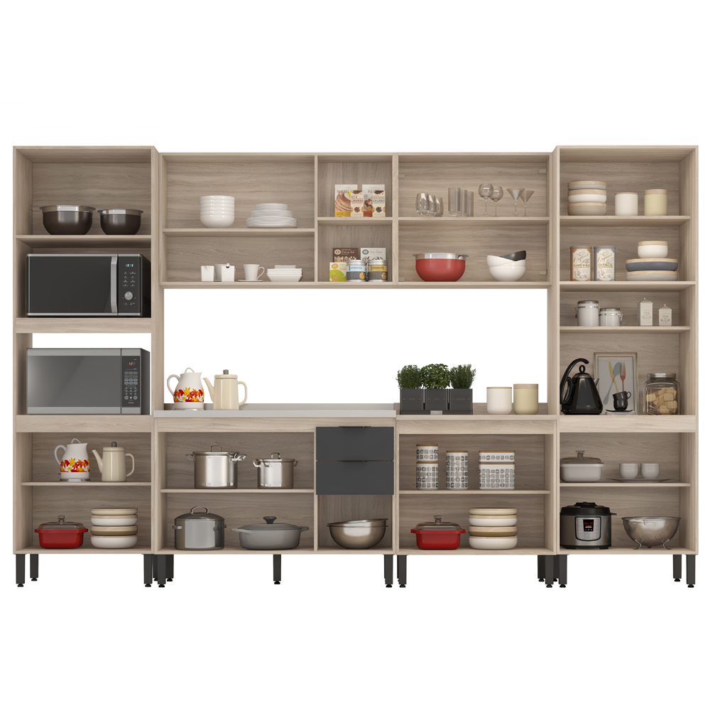Cozinha Modulada 6 Peças FTM006 Avena Grafito Demobile
