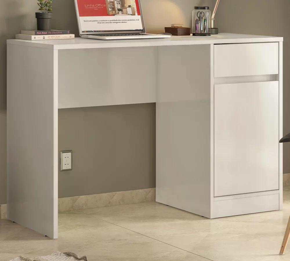 Escrivaninha 01 Porta 01 Gaveta Morada 29600 Branco Demobile
