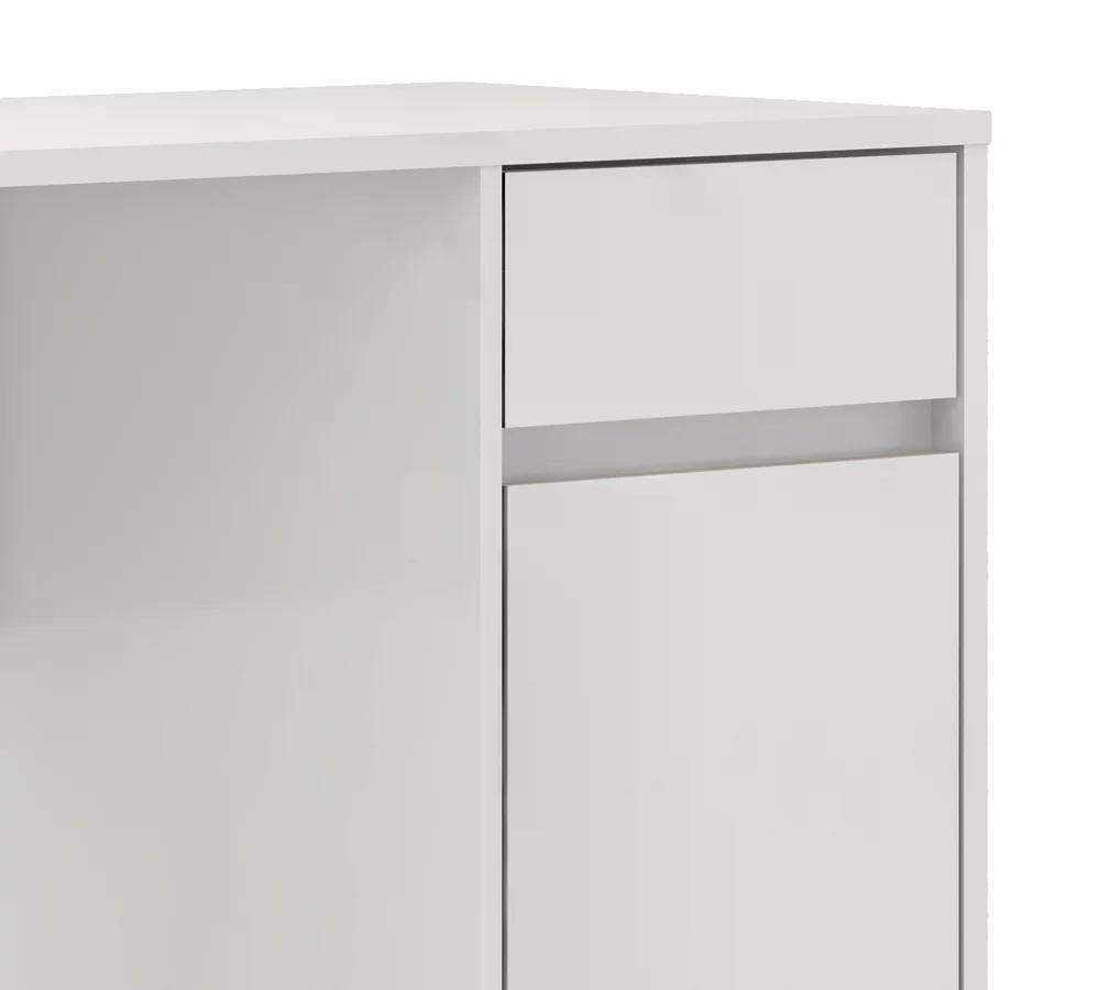 Escrivaninha 01 Porta 01 Gaveta Morada 29600 Branco Demobile