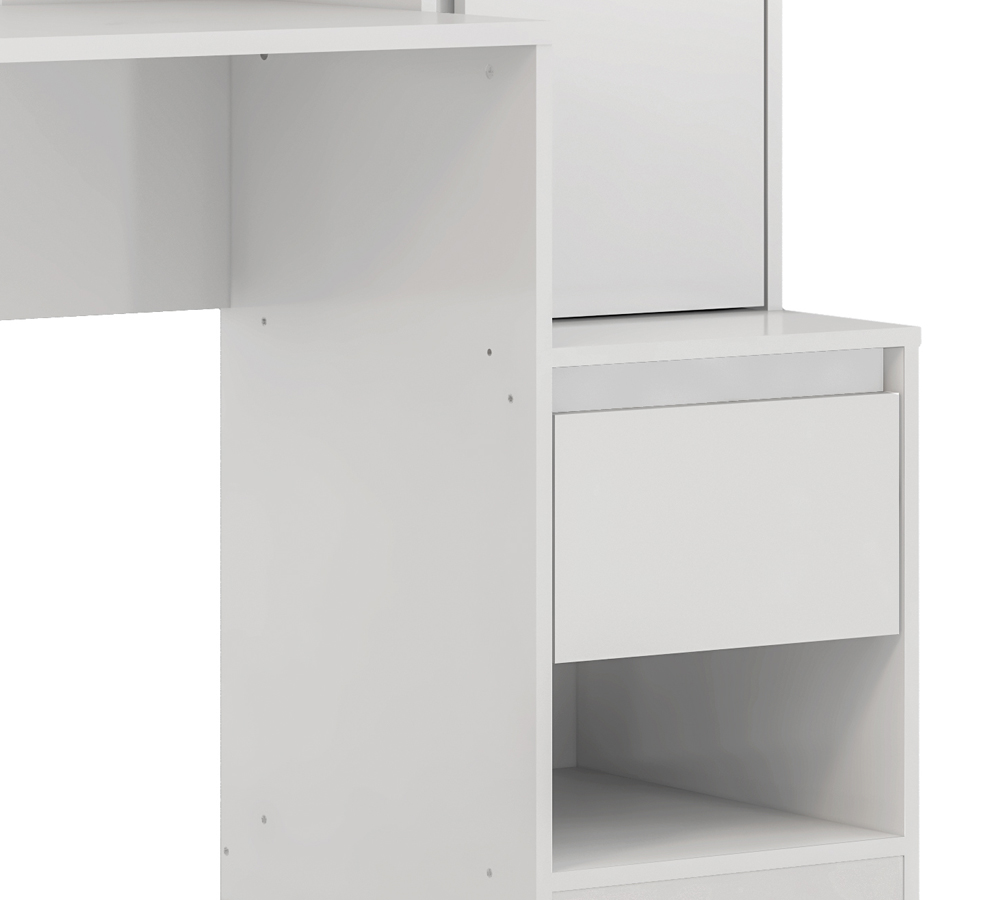 Escrivaninha Com Armario Morada 29800 Branco Demobile