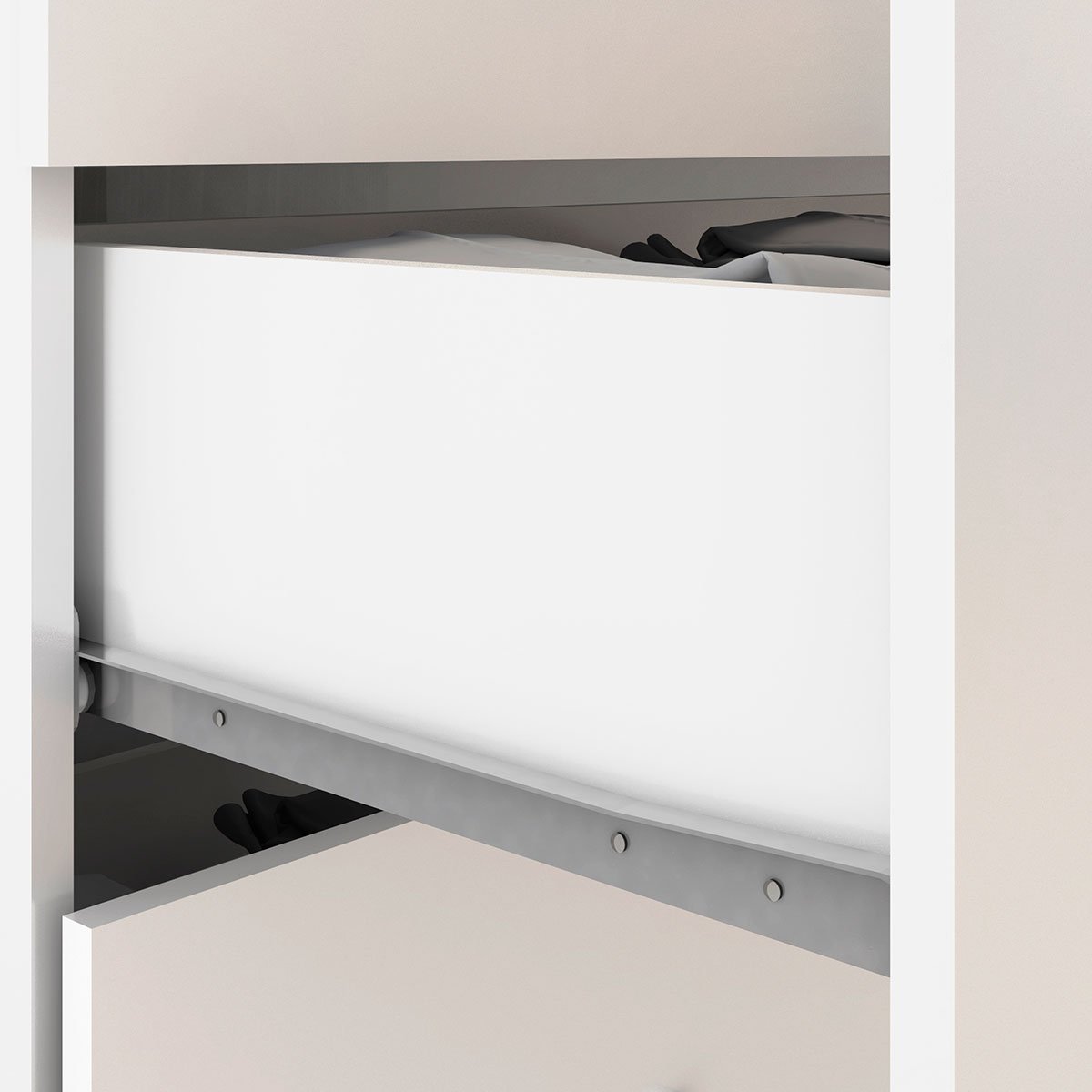 Escrivaninha com Armário 1 Porta c/ Nichos Office Luna Branco