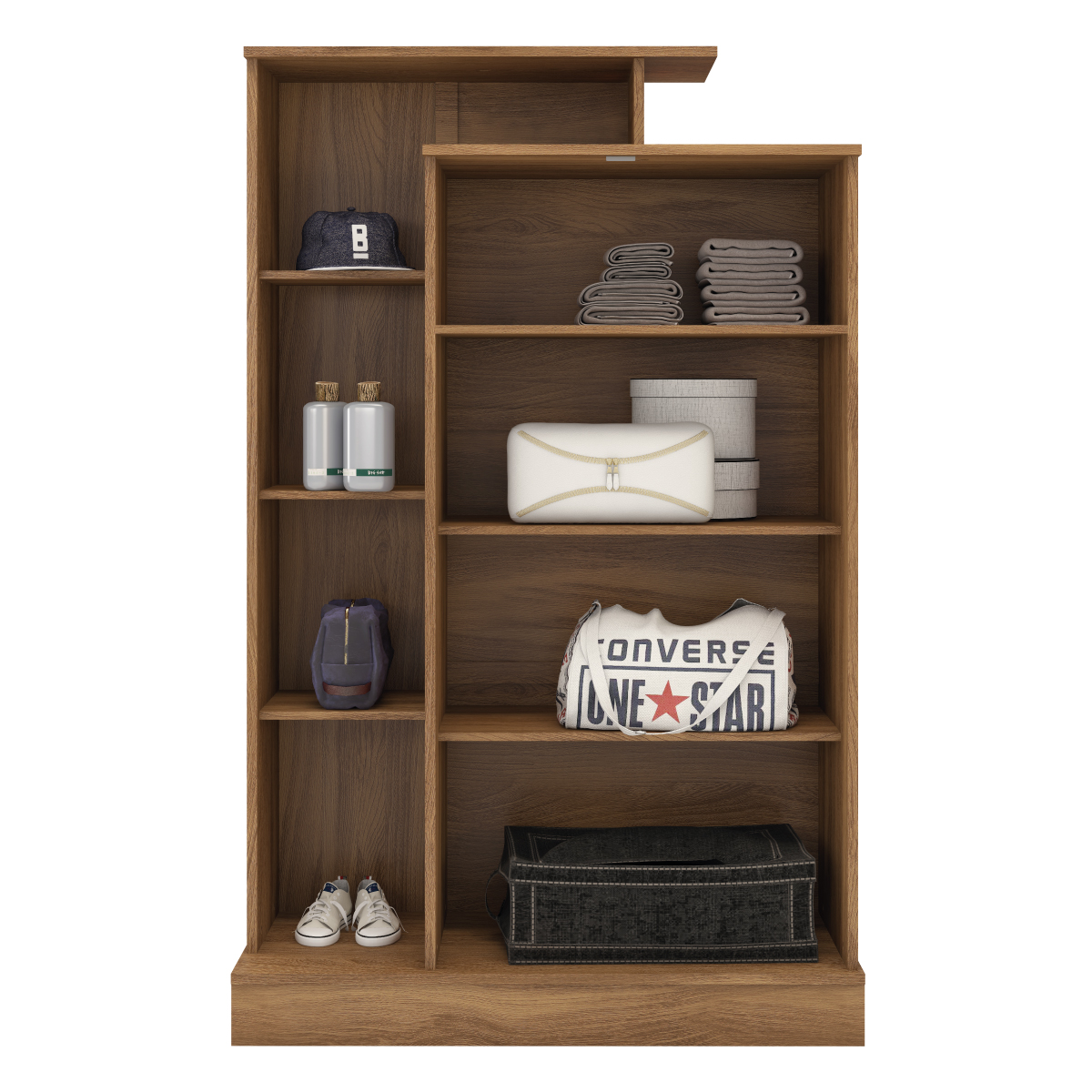 Estante Armário Multiuso Elite 91 cm 2 Portas c/ Chave - Armário Demobile