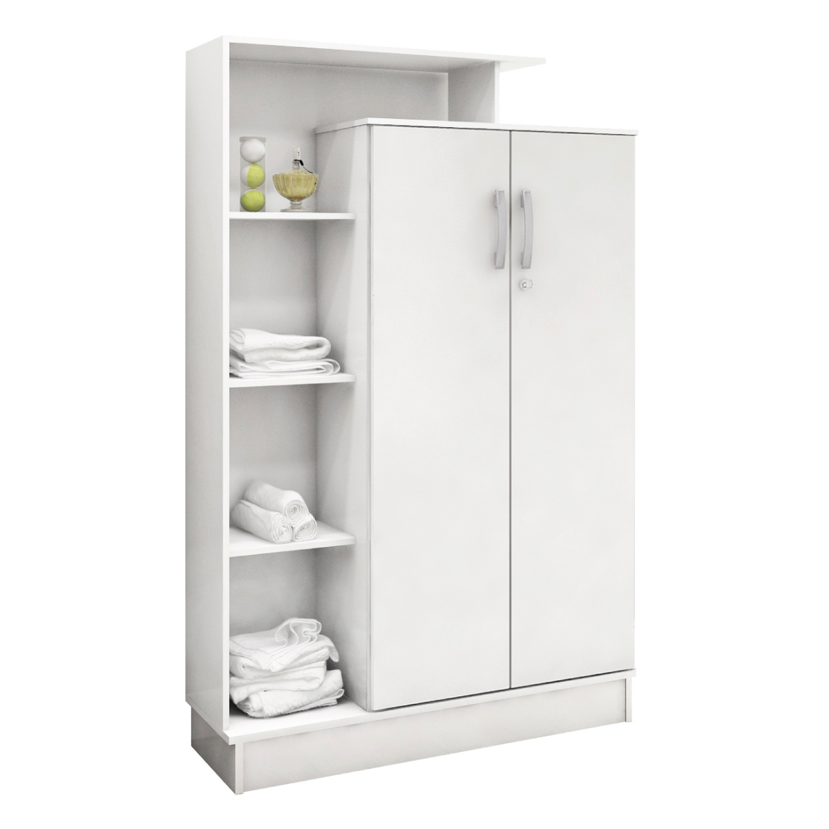Estante Armário Multiuso Elite 91 cm 2 Portas c/ Chave - Armário Demobile