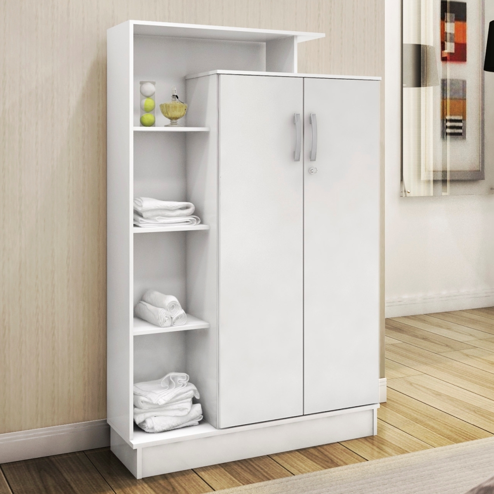 Estante Multiuso 2 Portas Fallon Branco