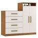 Gaveteiro 2 Portas 4 Gavetas Ysabel Amendola Off-White