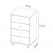 Gaveteiro Office Presence Com Rodizios 29110 Branco Demobile