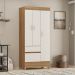 Guarda Roupa 3 Portas Fabi Amendola Off-White